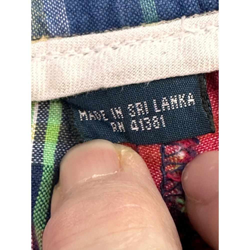 Vtg Polo Ralph Lauren Big Prospect Short Mens 54 Plaid Madras Chino 90s Y2K - Picture 11 of 11